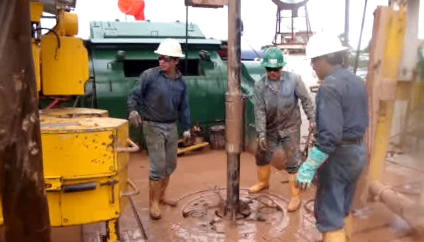 Trabajadores en Rig de Texas